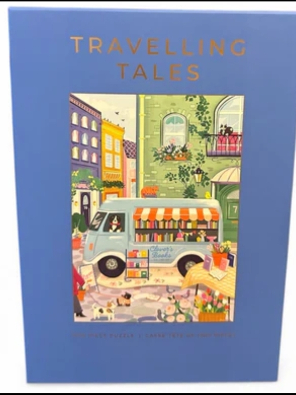 Travelling Tales 1000 pieces Puzzle - Blue Illustrated Van Design
